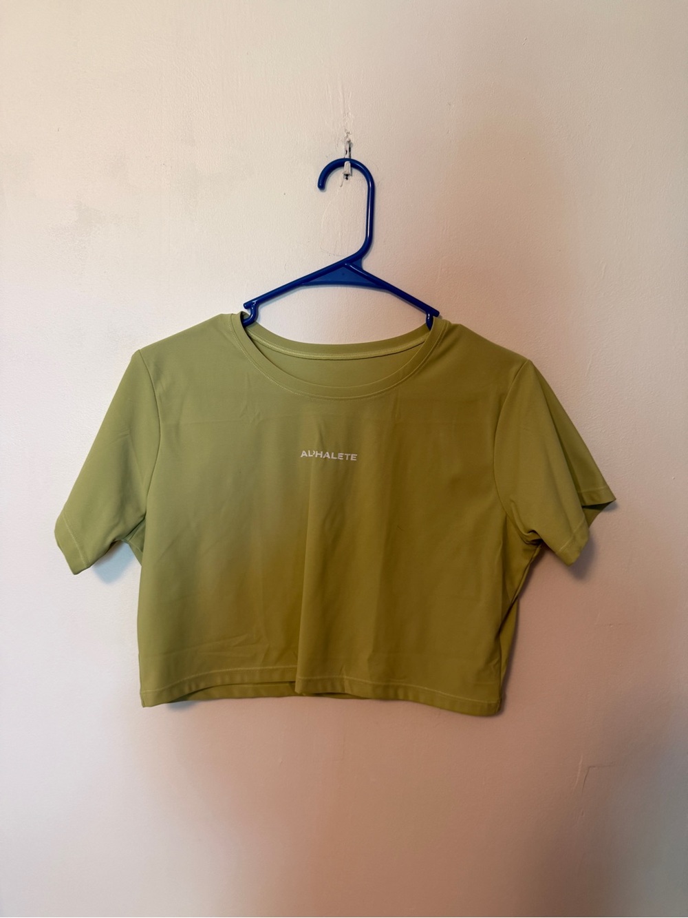 Alphalete Light Green Cropped Performance Tee